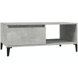 Maison Chic Klubska mizica - kavna mizica - Nizka mizica betonsko siva 90x50x36,5 cm inženirski les, (21754889) | Shoptok.si