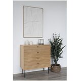 House Nordic Visoka komoda u dekoru hrasta u prirodnoj boji 80x85 cm Kyoto – | shoptok.hr
