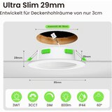 ALUSSO 10x LED vgradna svetilka 3CCT IP44 | Shoptok.si