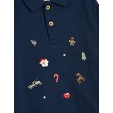 Sinsay Pamučna polo majica s božićnim vezom | shoptok.hr