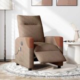 Maison Chic Električni masažni naslanjač - Relax naslanjač rjavo blago, (22042590) | Shoptok.si