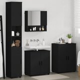  Set namještaja za kupaonicu 4 kom. Crna 61 x 35 x 64 cm | shoptok.hr
