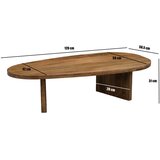 MID.YOU KLUBSKA MIZA, rjava | Shoptok.si