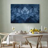  Slika - Ornament in Blue and Cool Colors Dark Blue Decoration 60x40 Premium Print | shoptok.hr