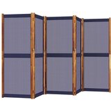 Sobna Paravan 5-delni temno moder 350x180 cm | Shoptok.si