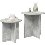  Set pomoćnih stolića 2 pcs Betonska siva Konstrukcijsko drvo | Eponuda.com