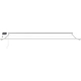 Ručna Ročna zložljiva senčnica z LED lučmi Antracitna in bela 5 x 3 m, (5000205219) | Shoptok.si