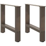  Noge za klub stolić prirodni čelik 2 kom 60 x (42-43) cm čelik | shoptok.hr