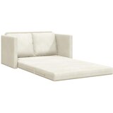 Krevet na razvlačenje Krema 204 x 122 x 60 cm Baršun | shoptok.hr