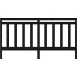  Uzglavlje za krevet crno 206 x 4 x 100 cm od masivne borovine | Eponuda.com