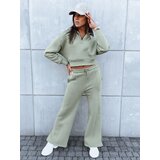 DStreet Komplet dresowy damski MARINO ciemnozielony | Shoptok.si