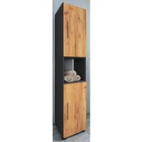 MID.YOU Visoka Omara Flandu, Antracit, Hrast | Shoptok.si