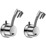 INF Drzalo za tus z kljuko (2 kosa) - 720 stopinj nastavljivo srebrno Silver, (5000158284) Cene