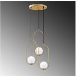 Opviq Luster Mudoni-Mr-935-1, 44x44x115cm, IP20, Bijelo-zlatna boja | Eponuda.ba