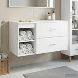  Set namještaja za kupaonicu 2 pcs Bijela Konstruirano drvo | Shoptok.si