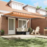  Skrovita tenda Žuta i narančasta 450 × 300 cm | shoptok.hr