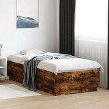 Furnova Posteljni okvir z LED lučkami dim. hrast 100x200 cm inž. les, (21937859) Cene