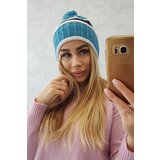 Kesi Women's cap Kinga K297 turquoise + navy blue Cene