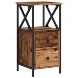 Maison Chic Nočna omarica - Nočna miza iz starega lesa 34x35,5x70 cm Inženirski les, (21688783) | Shoptok.si