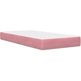  Okvir kreveta s madracem s uzglavljem 2 pcs Ružičasta Baršun - Ružičasta 100 x 200 cm | shoptok.hr