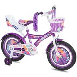 Galaxy bicikl za devojčice princess, 16", ljubičasti | ePonuda.com