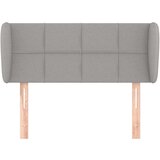  Uzglavlje s ušima svjetlosivo 103x23x78/88 cm od tkanine | shoptok.hr