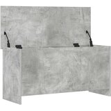  Skladišni kovčeg s pohranom Betonska siva 100 x 40 x 50 cm | shoptok.hr
