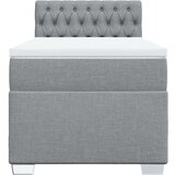 vidaXL Box spring krevet s madracem svjetlosivi 90x190 cm od tkanine | shoptok.hr