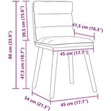 Jedilni stoli 4 kosi krem blago, (21822134) | Shoptok.si