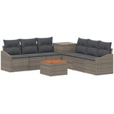  Set sofe 8 kom. Siva i tamno siva Poli Rattan i čelik | shoptok.hr