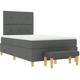  Krevet s opruga kutije Tamno siva 190 x 120 cm tkanina | shoptok.hr