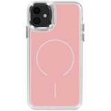 AVIZAR Ohišje MagSafe za iPhone 11 z ojačanimi dvomaterialnimi mehkimi robovi, Roza, (5000189610) | Shoptok.si