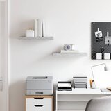  Plutajuće zidne police 2 kom boja betona 50 x 23 x 3,8 cm MDF | Eponuda.com