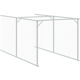  Kućica za pse s krovom svjetlosiva 117 x 609 x 123 cm čelična | shoptok.hr