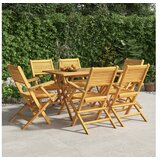  Sklopive vrtne stolice 6 kom 55x62x90 cm od masivne tikovine | shoptok.hr