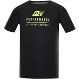 Alpine pro Men's functional T-shirt with cool-dry PANTHER black