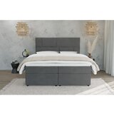 Ropez Sivi boxspring krevet s prostorom za odlaganje 160x200 cm Lola – | shoptok.hr