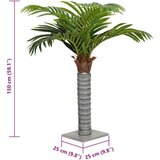 vidaXL Umjetna palma 12 listova 150 cm zelena | shoptok.hr