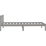  Okvir za krevet od masivne borovine sivi 90 x 200 cm | shoptok.hr