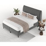 Maison de Rêve Sivi tapecirani bračni krevet s prostorom za odlaganje 200x200 cm Draco – | shoptok.hr