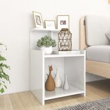 The Living Store Nočna omarica visok sijaj bela 40x35x60 cm iverna plošča - Nočna Omarica, (21433435) | Shoptok.si