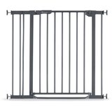 Hauck zaštitna ograda Clear Step 2 Set +9 cm produžetak- Dark Grey | shoptok.hr