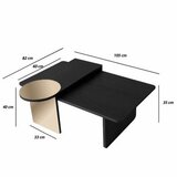 Hanah home Set stolova za kafu Luna Black (2 dela) | Eponuda.com