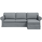 SOFA Svijetlo siva 245 x 138 x 80 cm tkanina | shoptok.hr