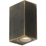 QAZQA Moderna stenska svetilka antique gold 2-light IP44 - Baleno Cene