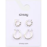 Sinsay Set srebrnih naušnica 2 pack | shoptok.hr
