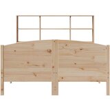 vidaXL Krevet s regalom za knjige bez madraca 120x200 cm od borovine | shoptok.hr