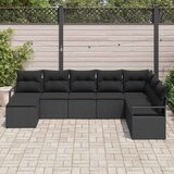  Set sofe 8 kom. Crna poliratan 287 x 177 x 85 cm | shoptok.hr