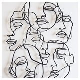 WALLXPERT zidna dekoracija Faces Line Art APT743 M Cene