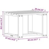 vidaXL 3-dijelna vrtna garnitura voštano smeđa od masivne borovine | shoptok.hr